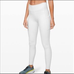 LULULEMON SPEED UP TIGHT LEGGINGS WHITE